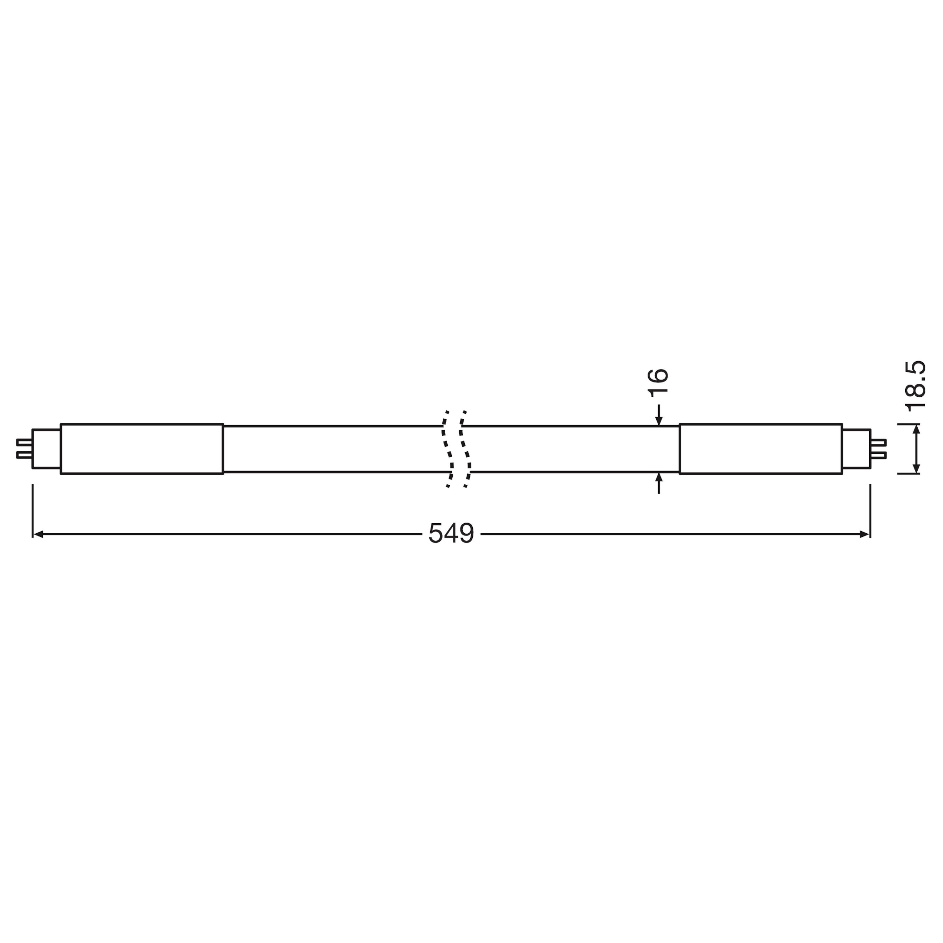 Osram LED-lysrør T5 (G5) 900 lm