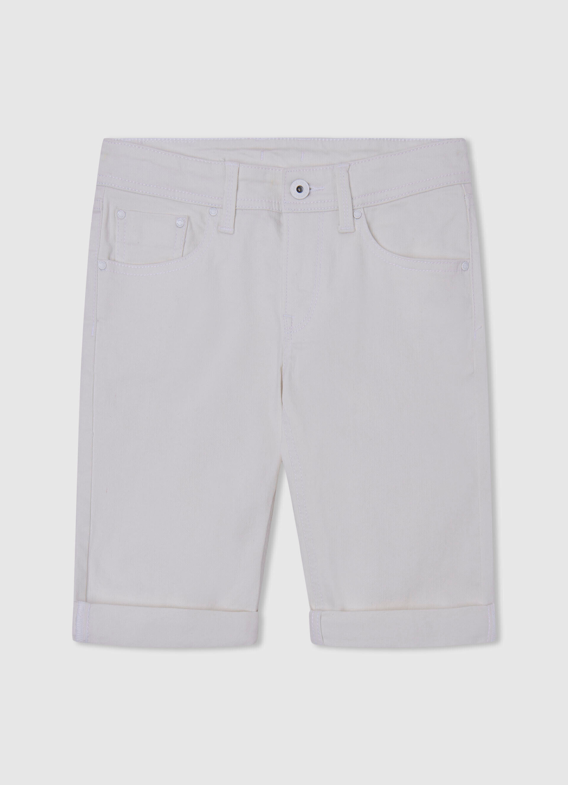 BERMUDA DENIM FIT SLIM - denim