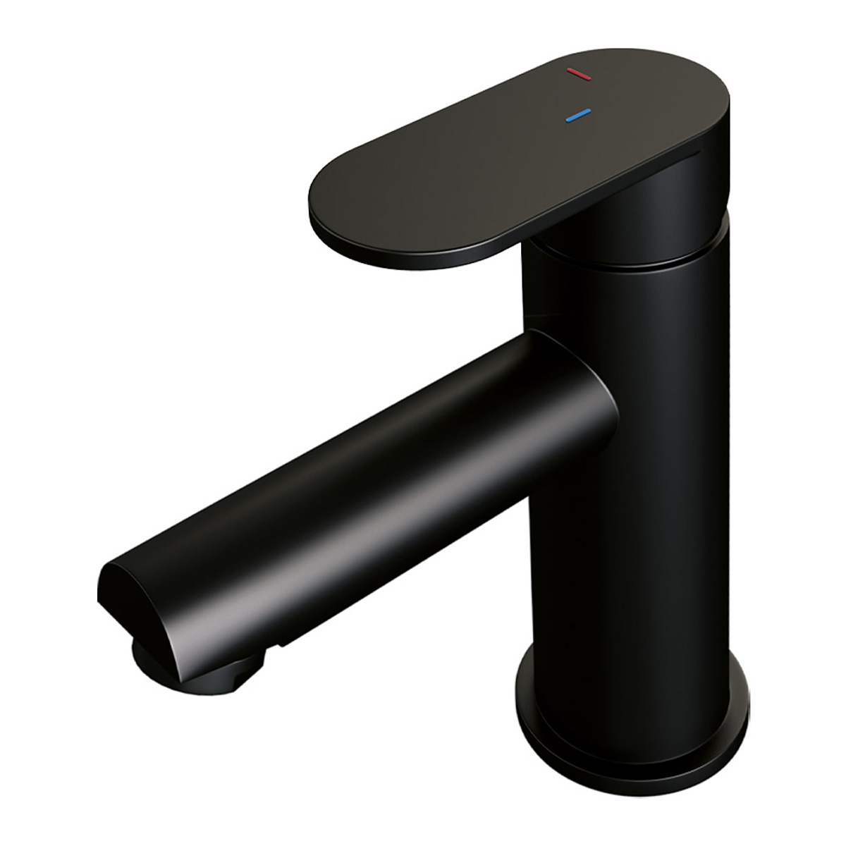Brauer Black Edition ColdStart wastafelkraan energy-saving model C zwart mat