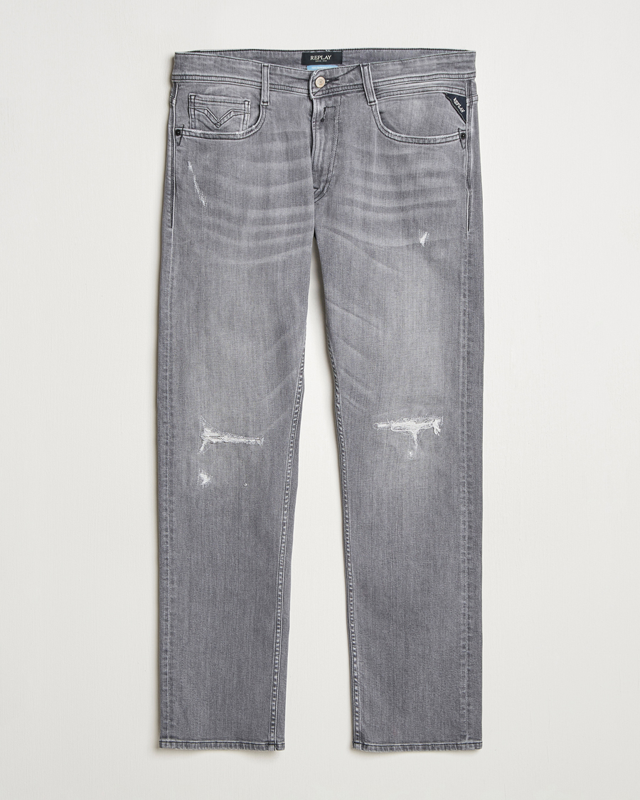 Replay Rocco Comfort Fit Stretch Jeans Washed Grey