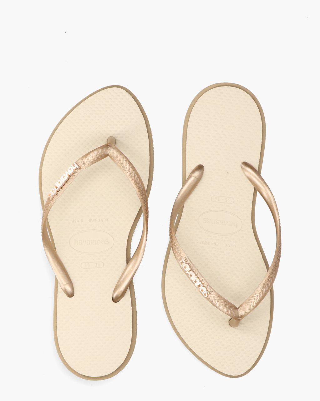 Havaianas Slim Point Roségoud/Beige Damesslippers