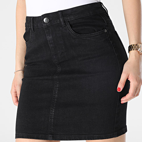 Jupe Jean Skinny Femme Luna Noir