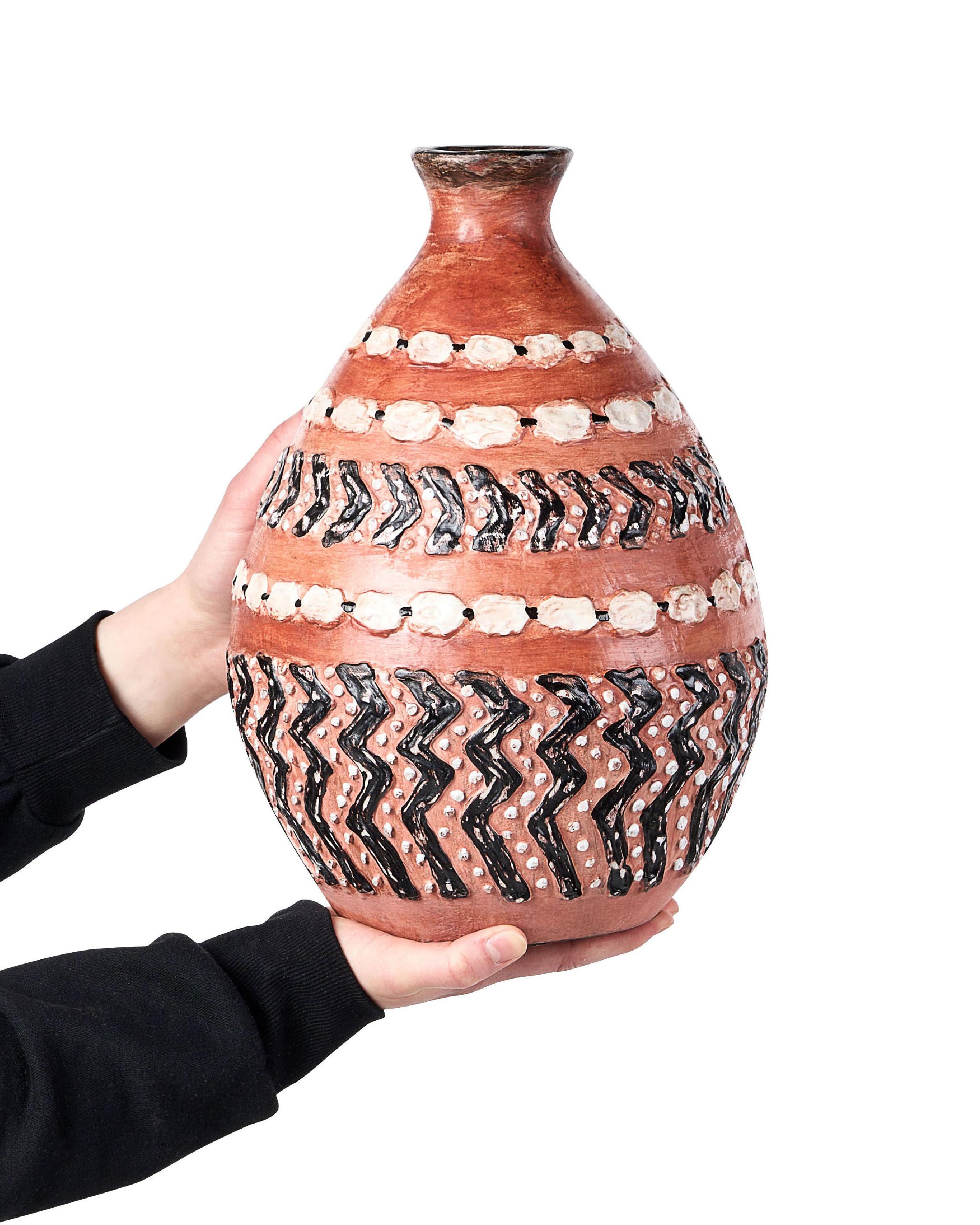 Decoratieve vaas KUMU Keramiek 36 cm Bruin