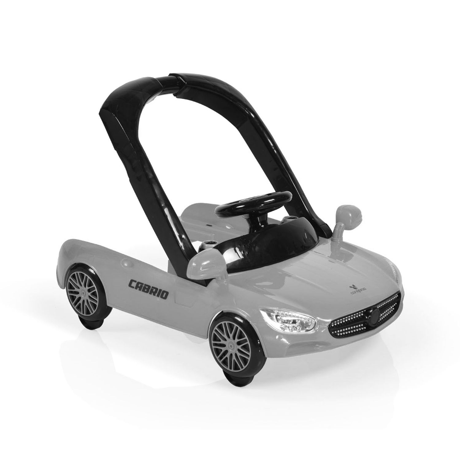 Lauflernhilfe Cabrio 2 in1 Auto-Design höhenverstellbar Armaturenbrett mit Licht weiß schwarz