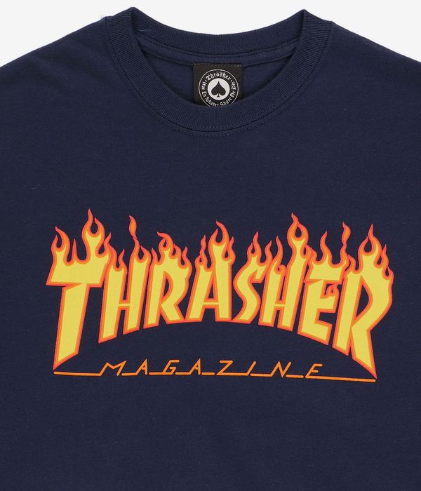 Thrasher Flame T-Shirt (navy)