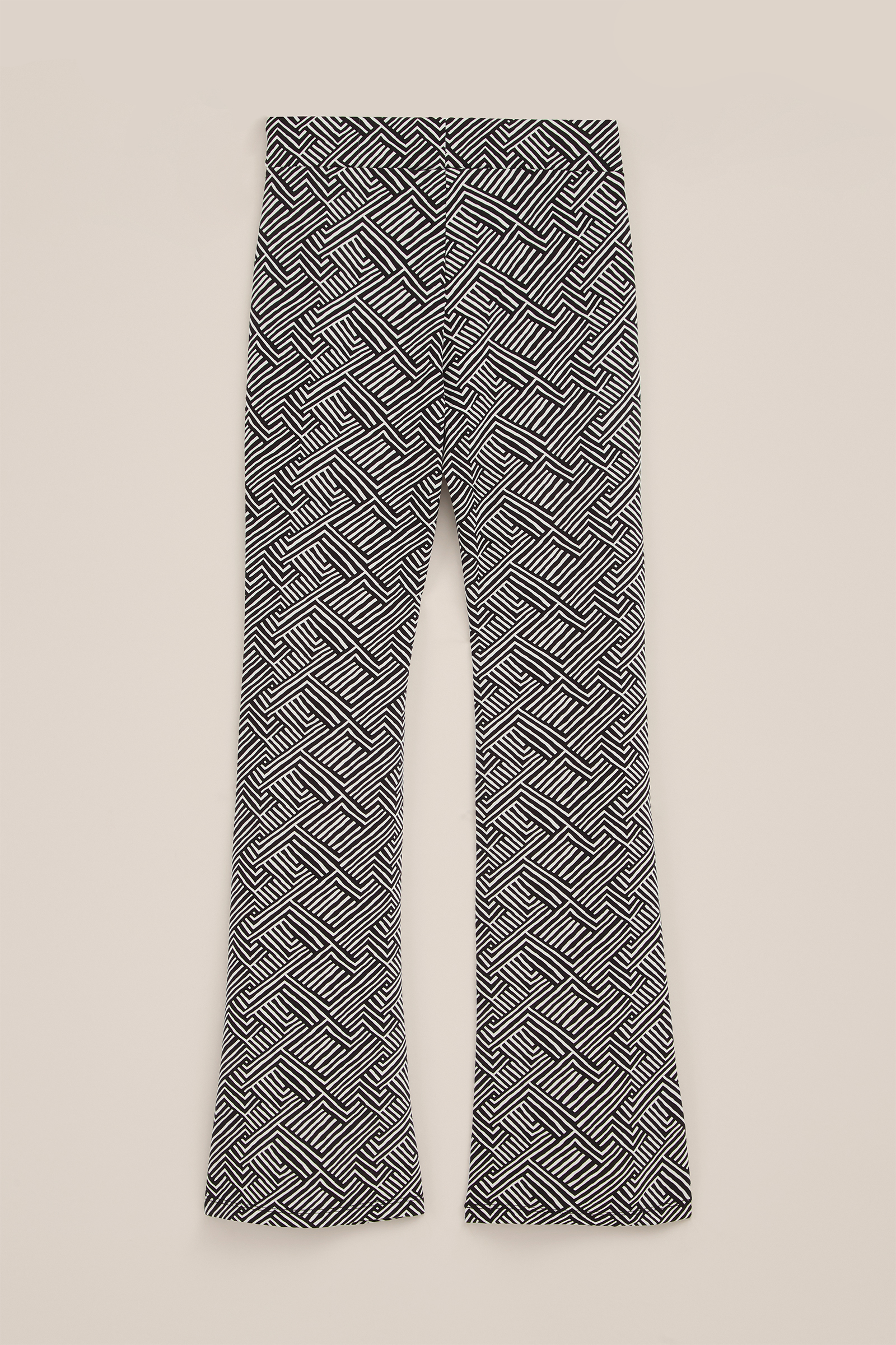 Meisjes flared legging met dessin WE Fashion Wit