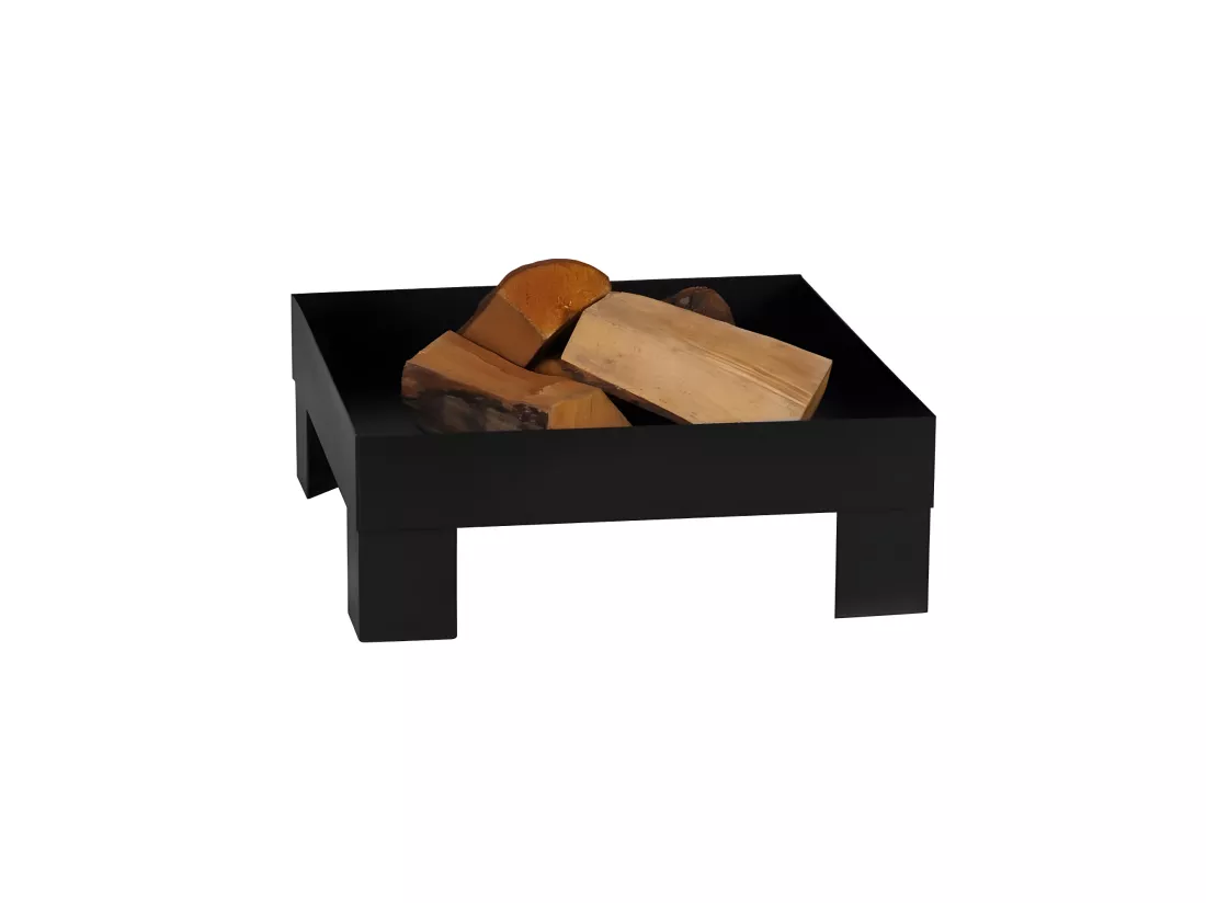 Brasero en acier peint plateforme 80 cm