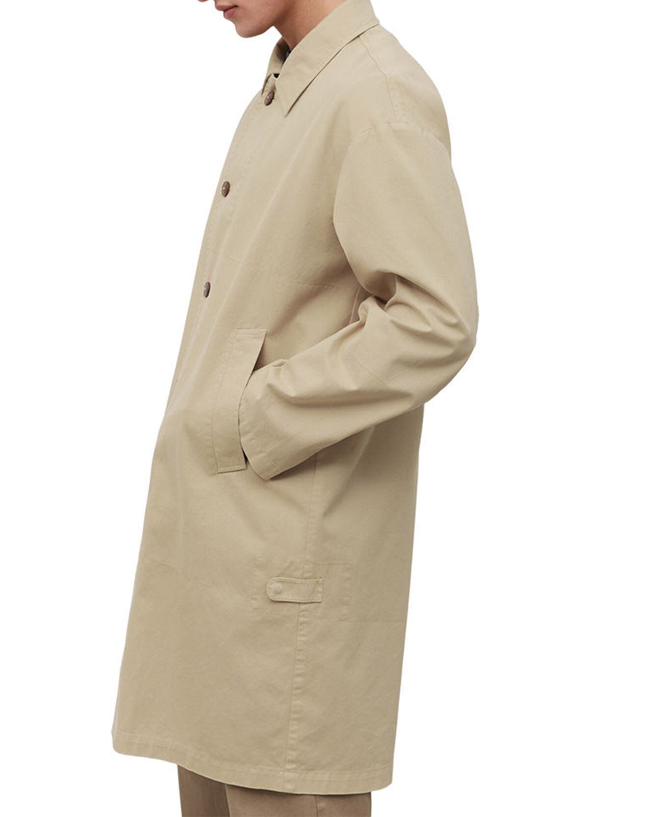 Marc O'Polo Imperméable en Coton Bio Non Doublé beige