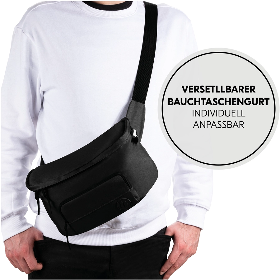 hauck Bauchtasche für Kinderwagen Hip Bag Black