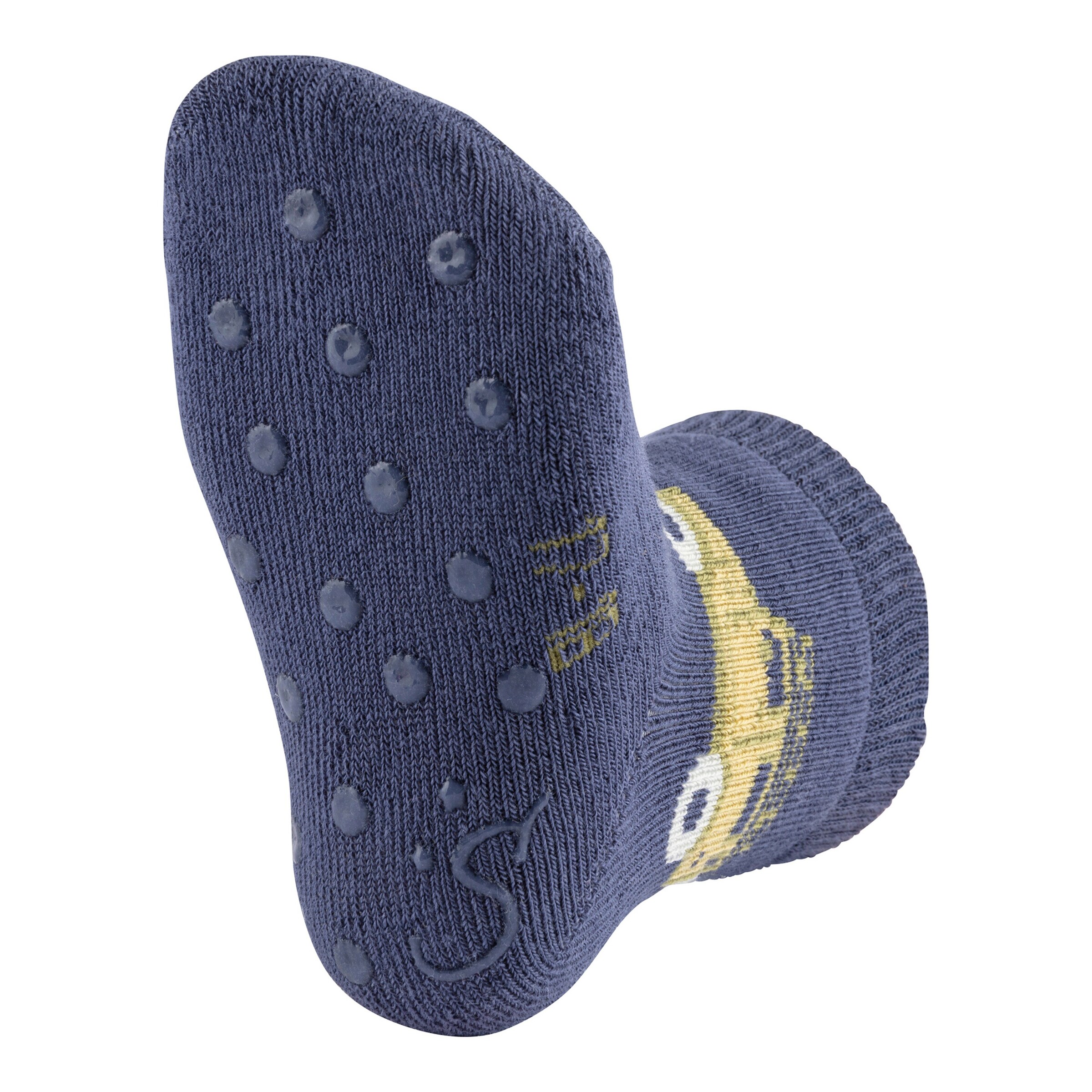 Sterntaler 2er-Pack ABS-Krabbelsocken Löwe Auto marine/grün