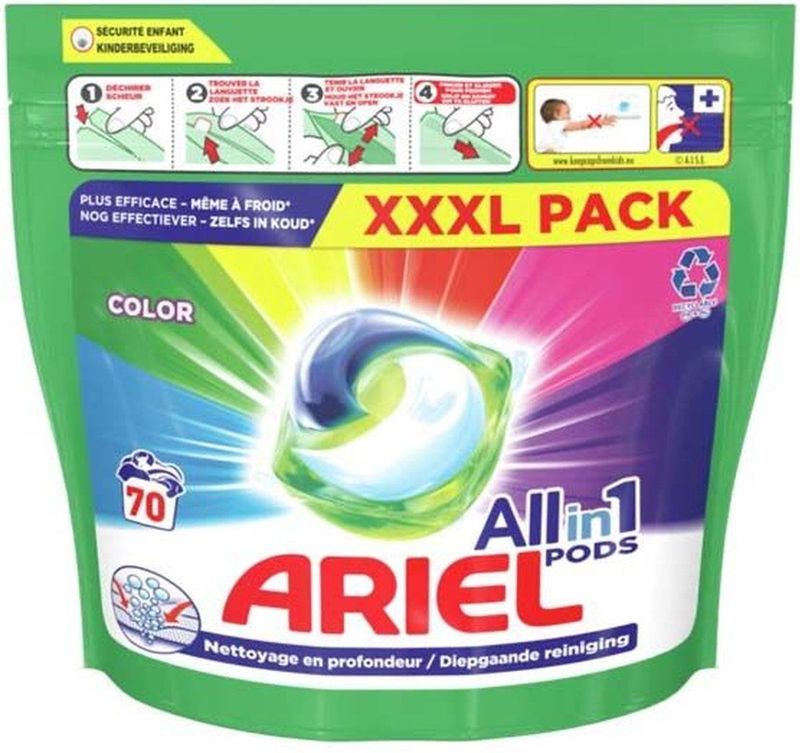 Ariel - Color - All-In-1 Wasmiddel Pods - Beschermt Kleuren - 70 Wasbeurten