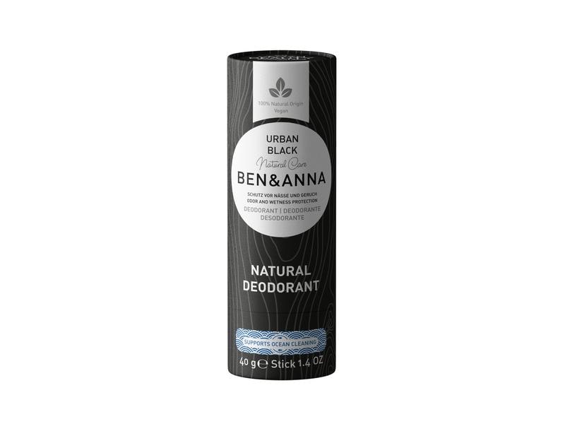 Ben & Anna Deo Stick Urban Black 40 g Natürliches Antitranspirant ohne Aluminium, das trocken hält