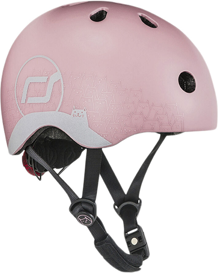 Scoot & Ride Helmet XXS reflective rose Lyserød