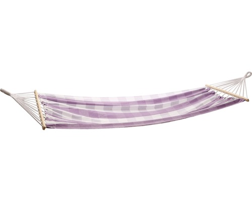 Garda Comfort katoenen hangmat, 100x200 cm, violet geblokt