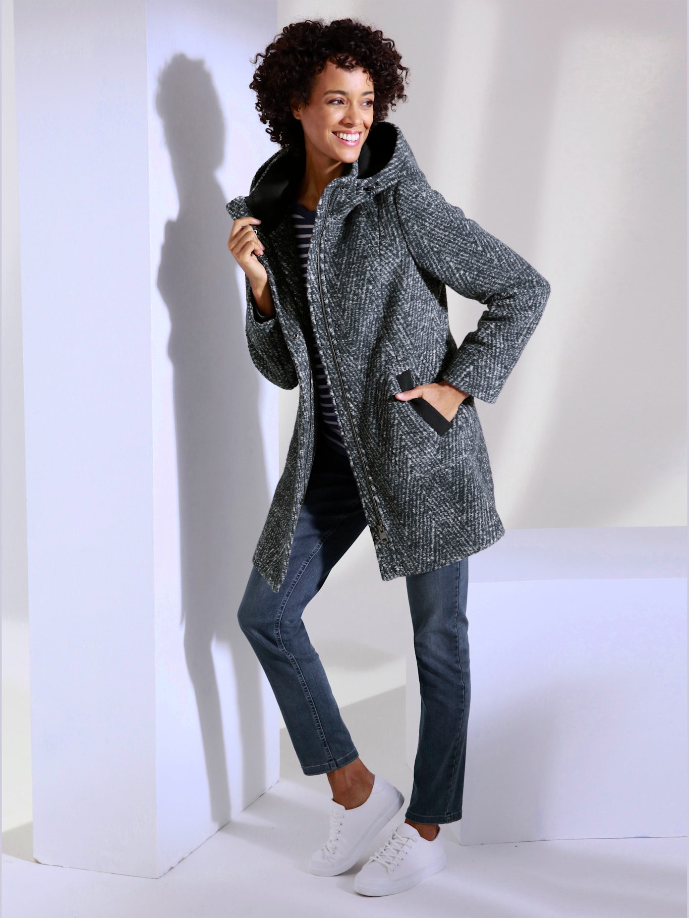 Veste laine/acrylique 22% laine