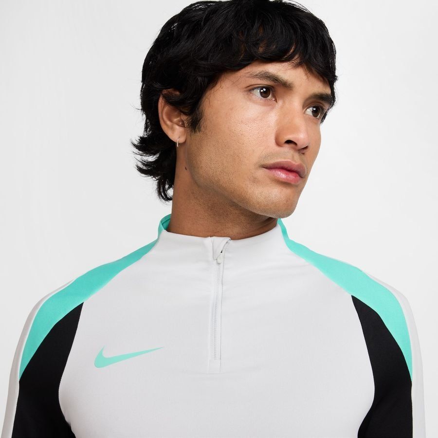 Nike Maillot d'Entraînement Dri-FIT Strike Drill Mad Energy - Blanc/Noir/Turquoise