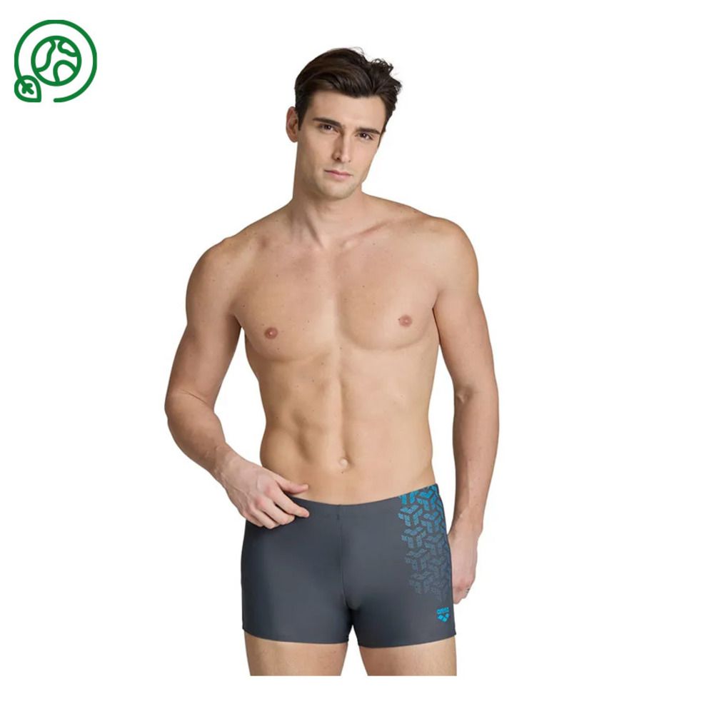 Arena KIKKO V - Boxer de bain Homme asphalt/turquoise