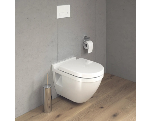 DURAVIT Starck 3 wandcloset, diepe spoeling, met rand, glanzend wit, zonder toiletzitting, 2200090000