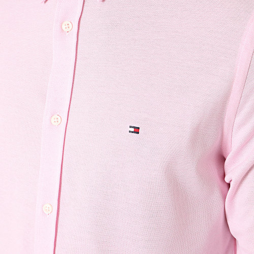 Chemise Manches Longues Slim 1985 Knitted 0675 Rose