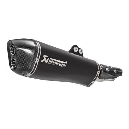 Silencieux Akrapovic Inox noir embout carbone