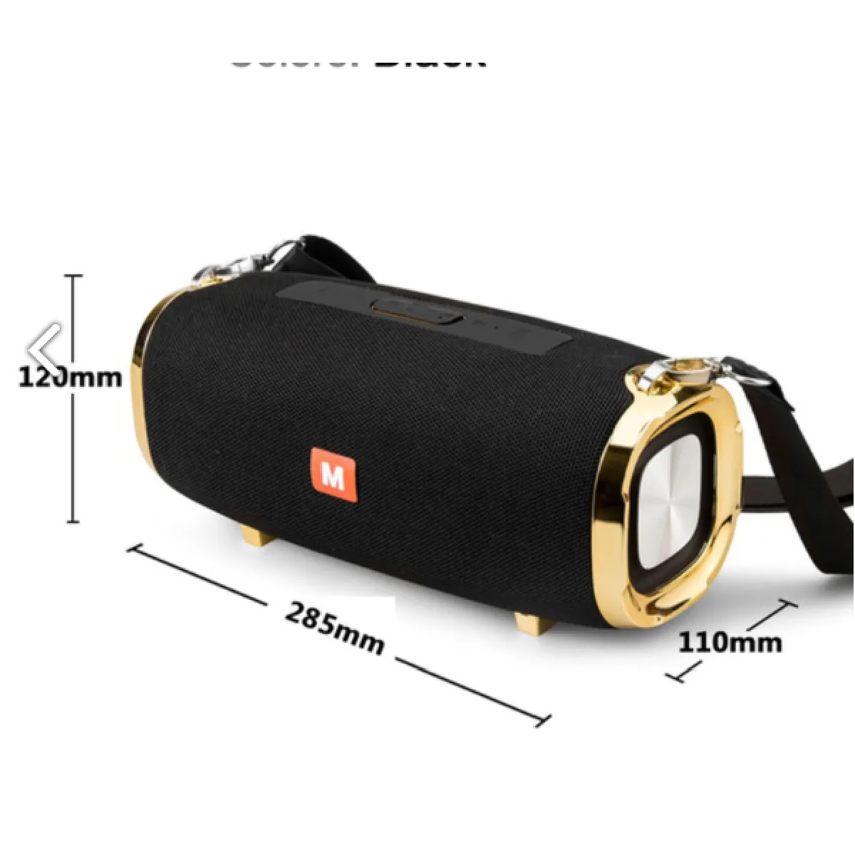 Universal Haut-parleur 50W portable - Noir