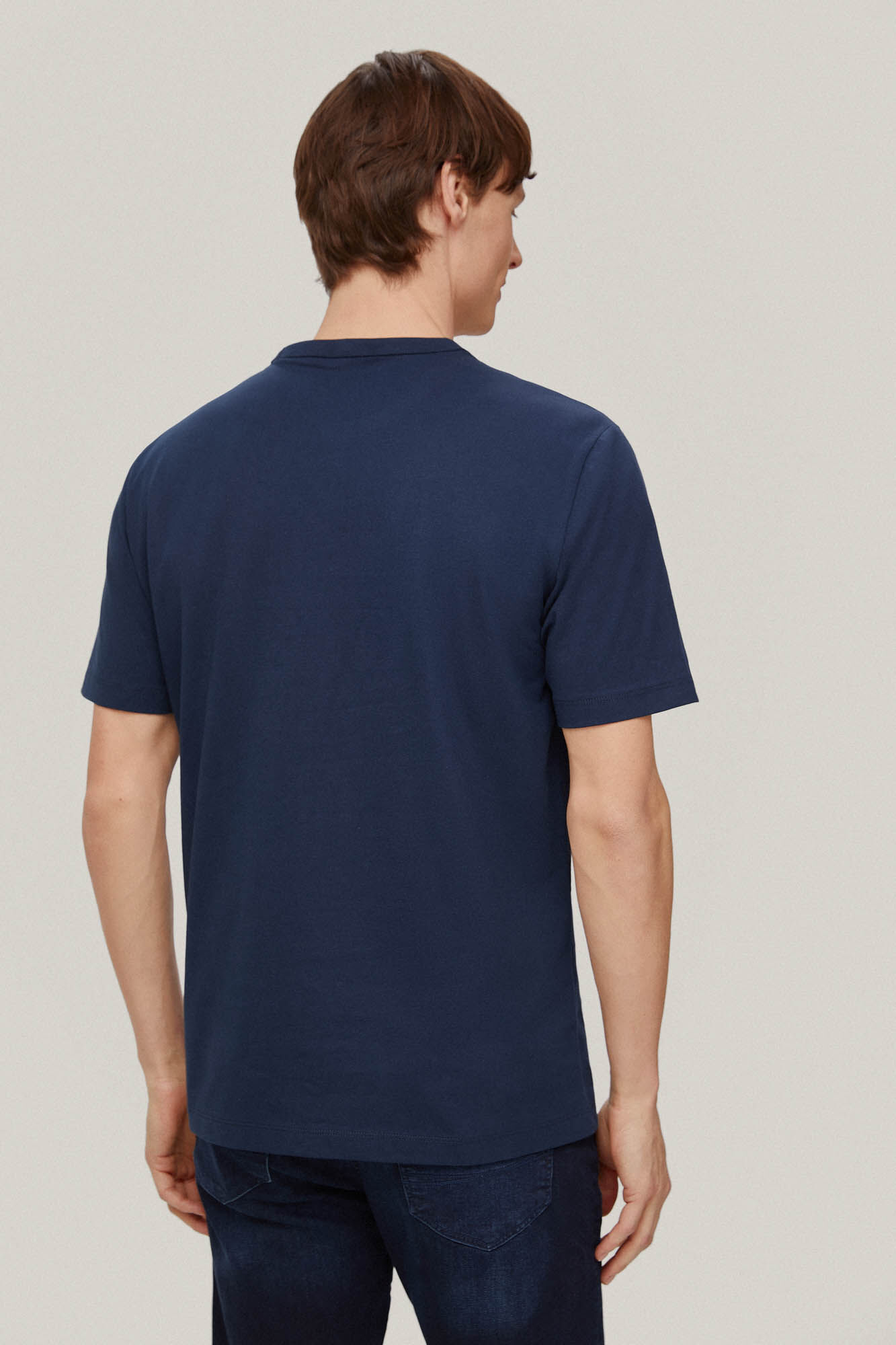 Camiseta com logo grande - Azul