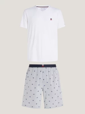 Conjunto de shorts de pijama com monograma TH
