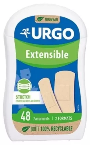 Extensible Pansements - Urgo - 2 Formats - 48 Pansements