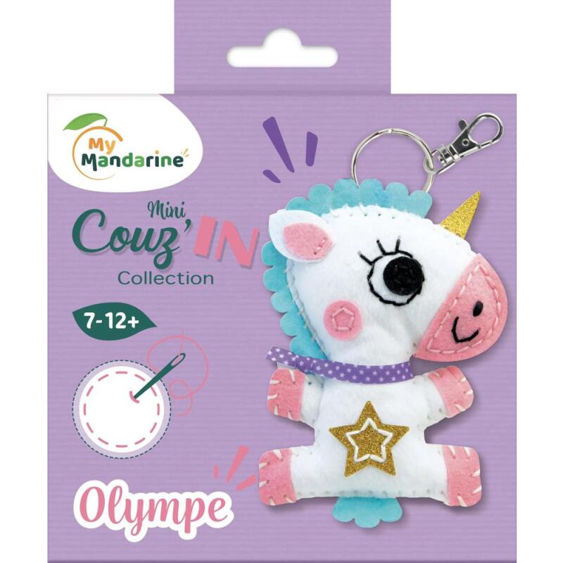Mini Couz'In, Olympe la licorne - Blanc