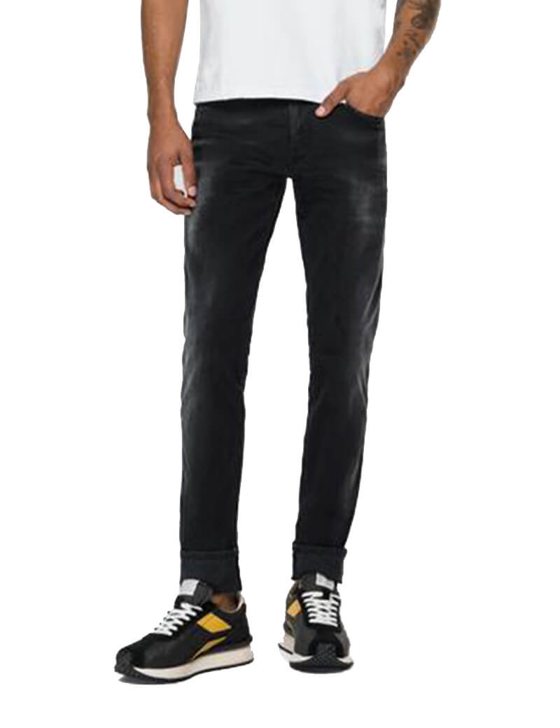 REPLAY JEAN HOMME ANBASS BLACK 098