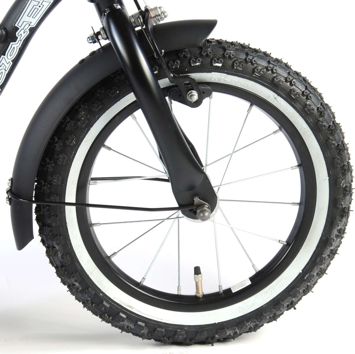 Volare Børneykel - 3,5-5 År - 12'' - Black Cruiser - Sort