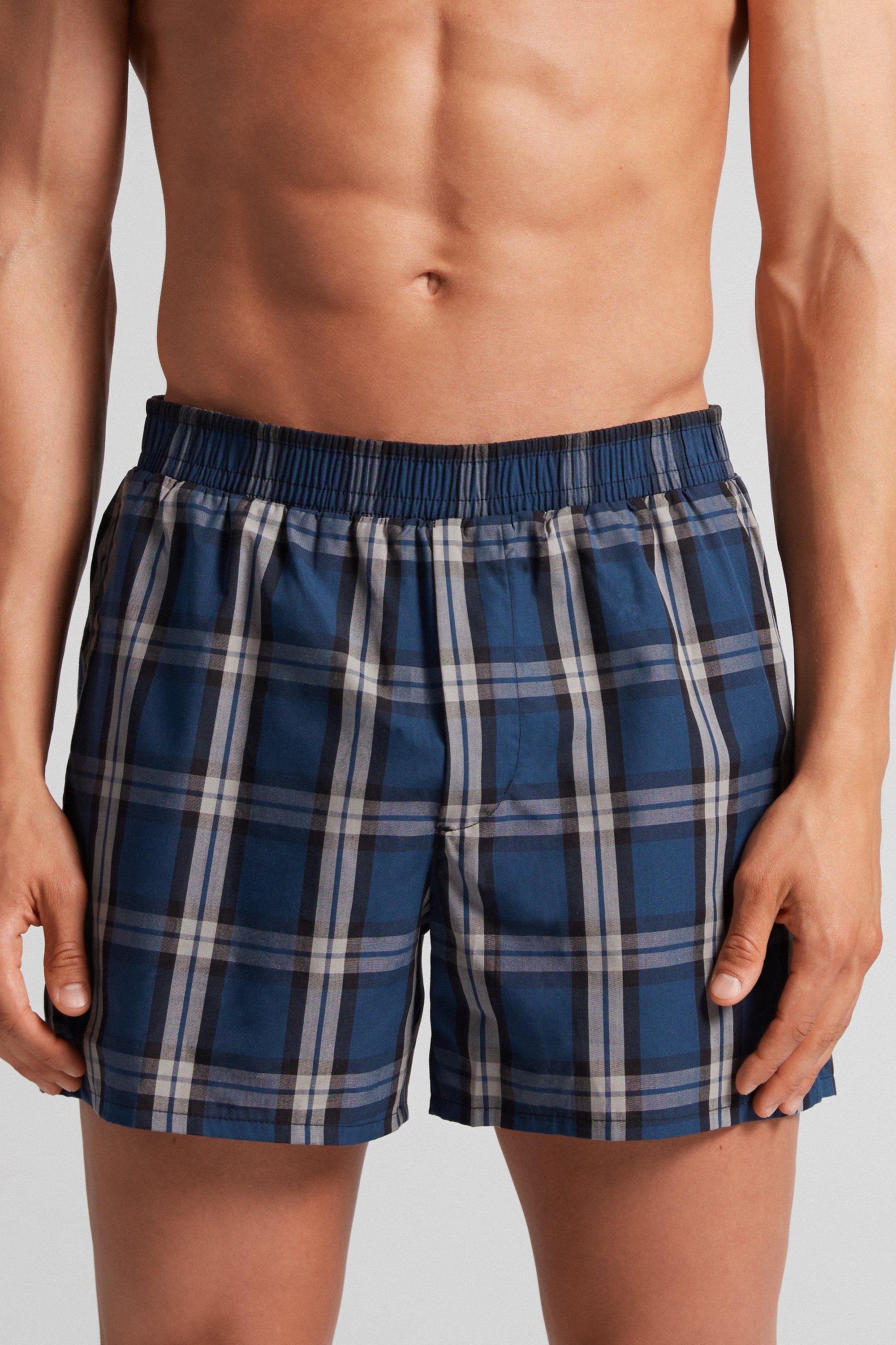 Cuecas boxer de tecido com estampa sofisticada