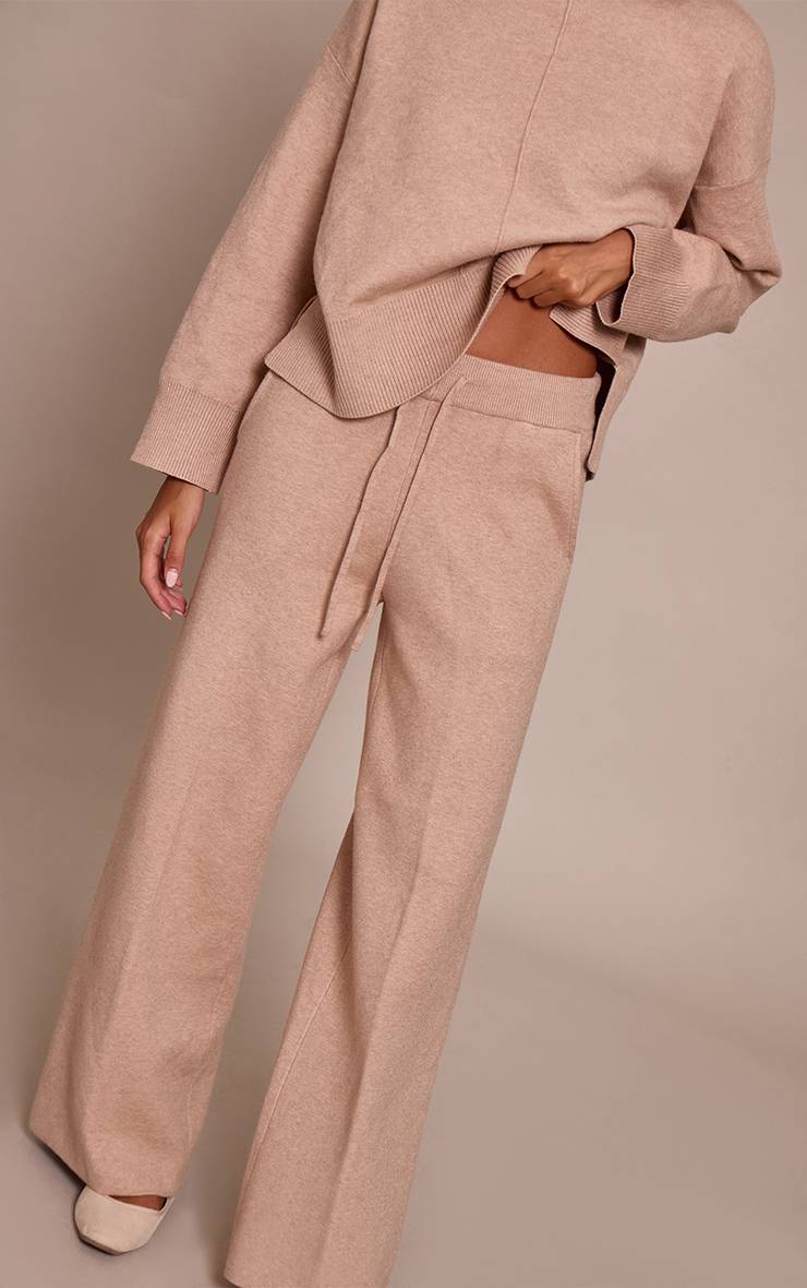 Avoine Pantalon Large En Maille À Cordon De Serrage