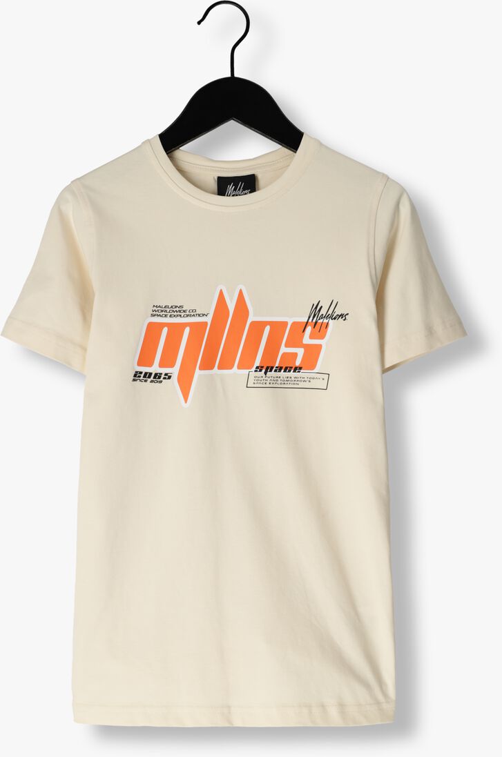 MALELIONS beige malelions t-shirt font t-shirt