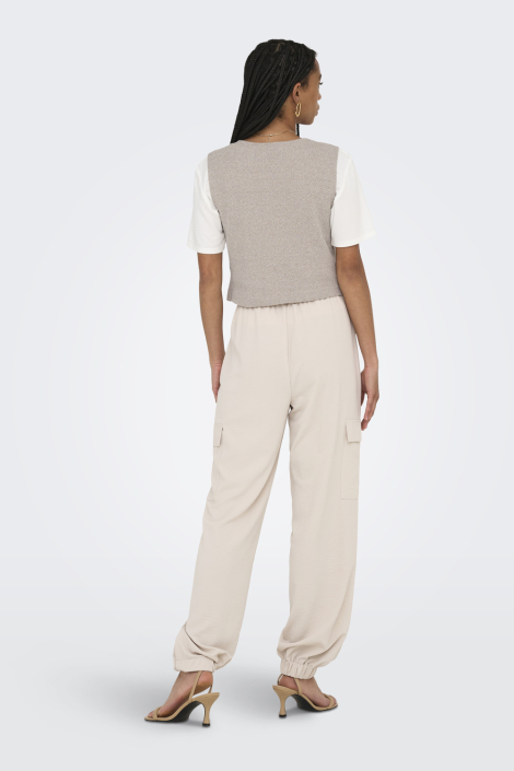 Only beige dames gilet