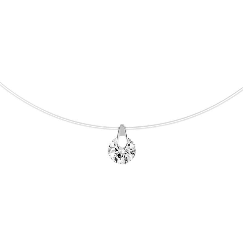 Collier Femme - Oxyde de zirconium - Or 18 Carats - Longueur : 42 cm