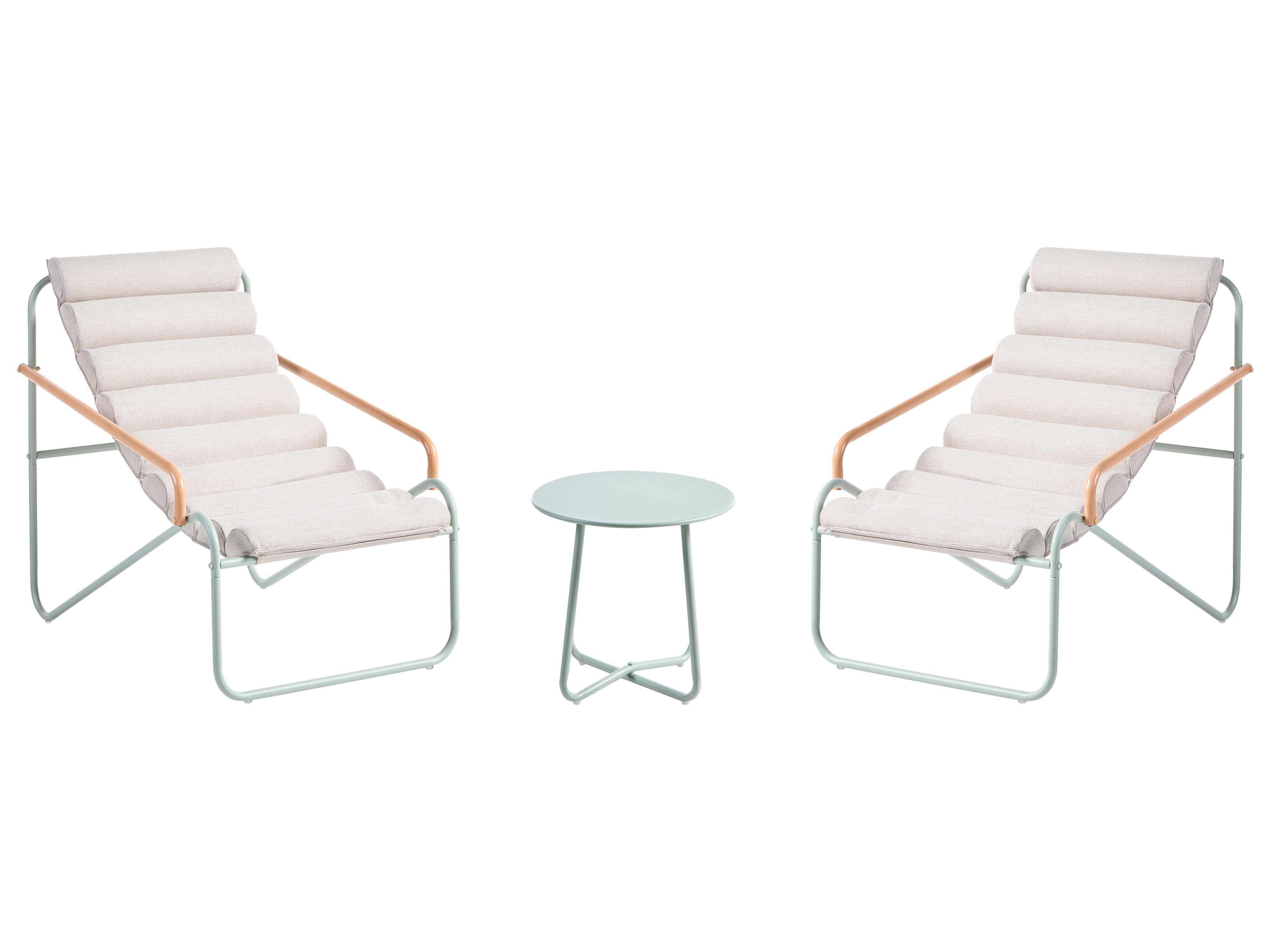 Loungeset met tafel 2-zits PASTO Metaal Mintgroen