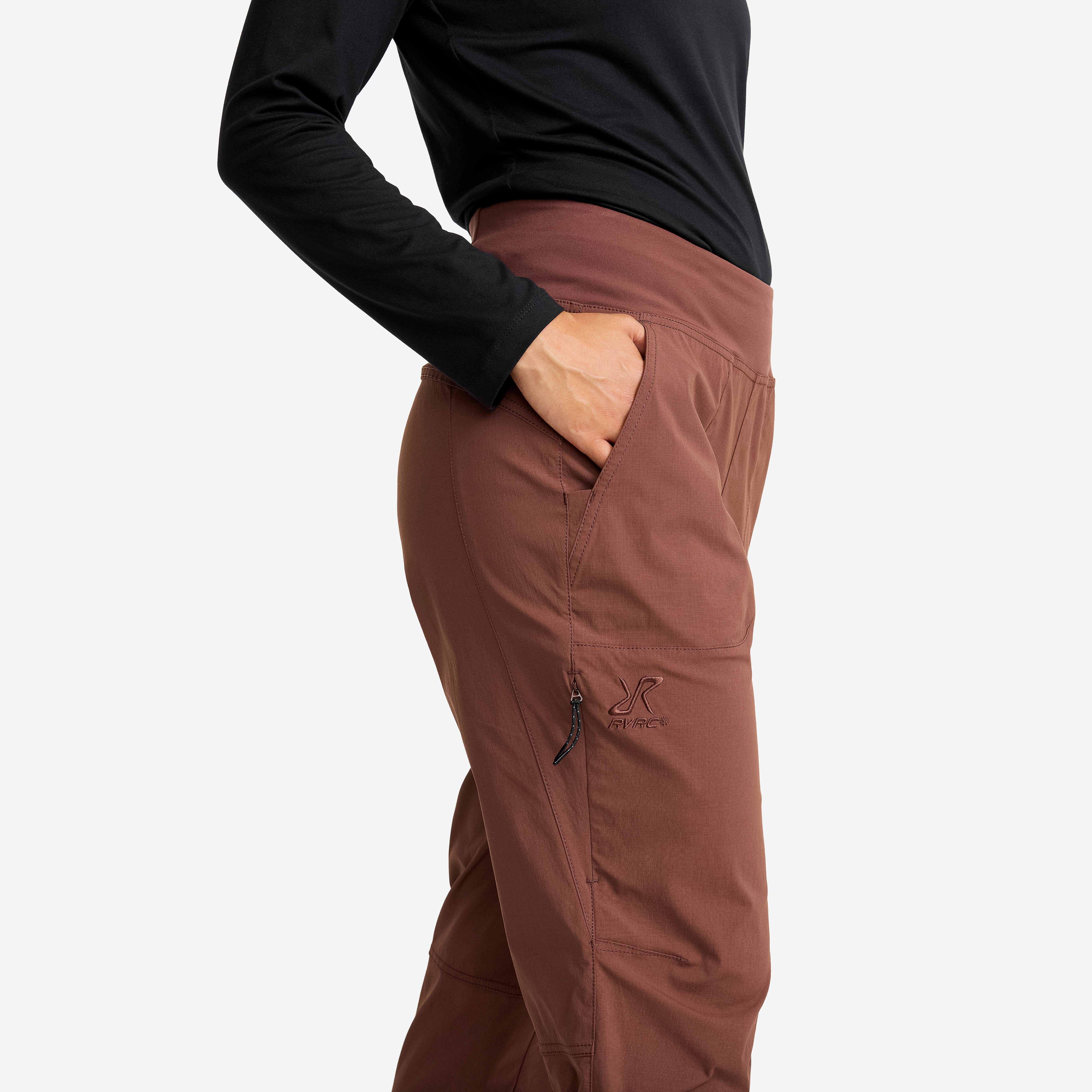 Breezy Ankle Outdoor Pants Dame Brown Stone