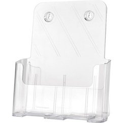 Porte-brochures, incliné, A5 portrait, transparent