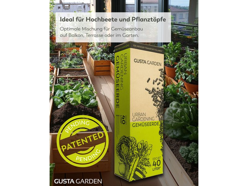 Gusta Garden Pelletierte Quellerde 9.2 kg Pelletierte Quellerde für Gemüsepflanzen