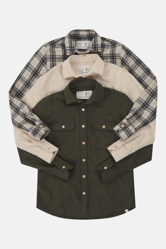 Buitenmens Buitenmens Flannel Melton Ruit Blouse