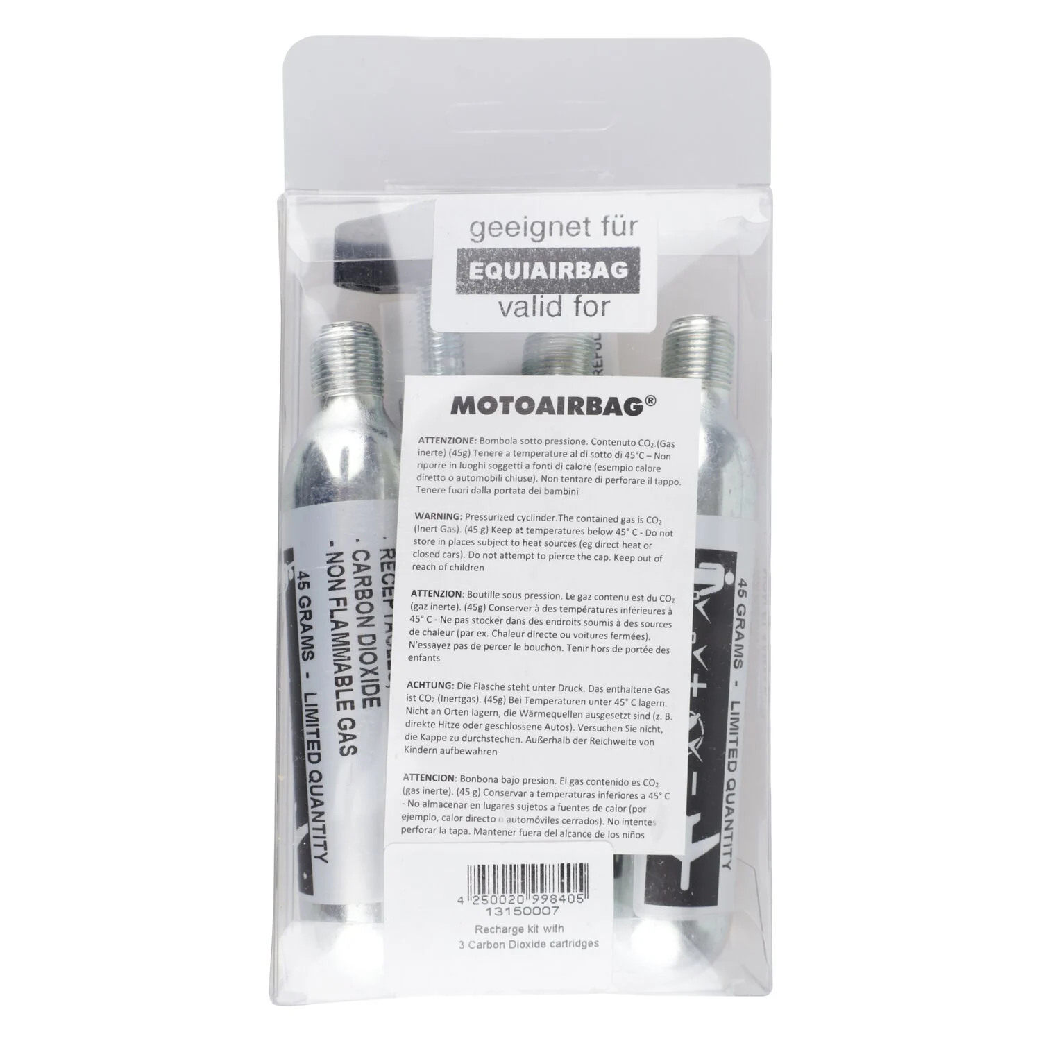 USG Kartusche-Set für Airbag Weste Aixplorer  - 45G