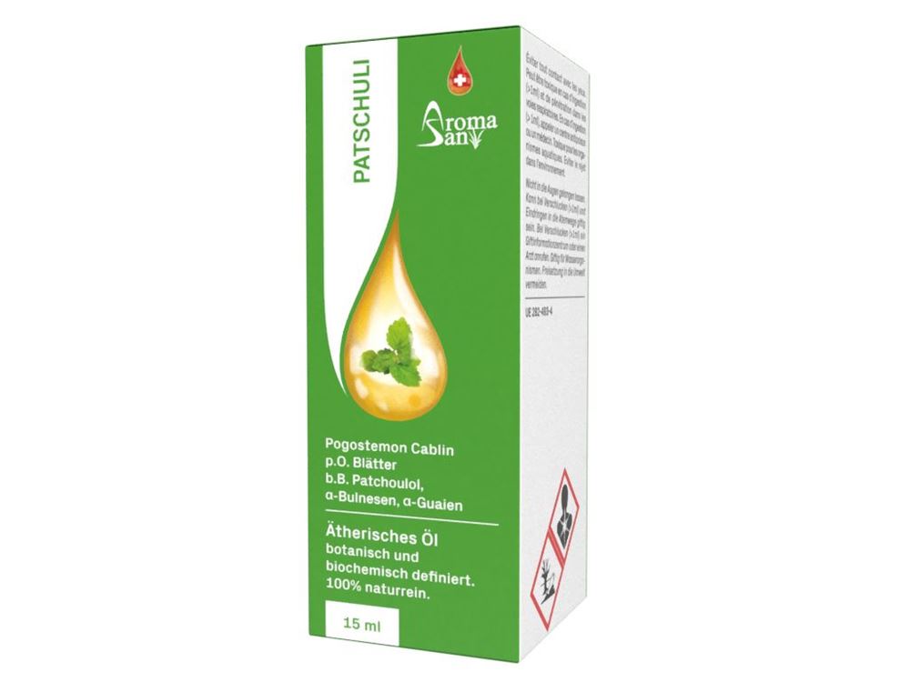 Aromasan Patschuli<br>15 ml, Ätherisches Öl, in Schachtel Bio