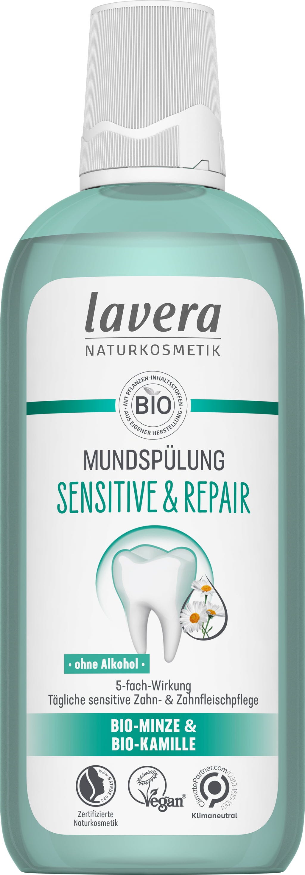 lavera  Mundspülung Sensitive & Repair, 400 ml