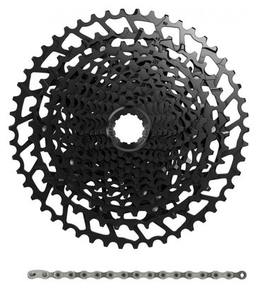Pack Cassette Sram NX Eagle PG-1230 12V   Chaine Sram NX Eagle 12V 126 maillons Powerlock