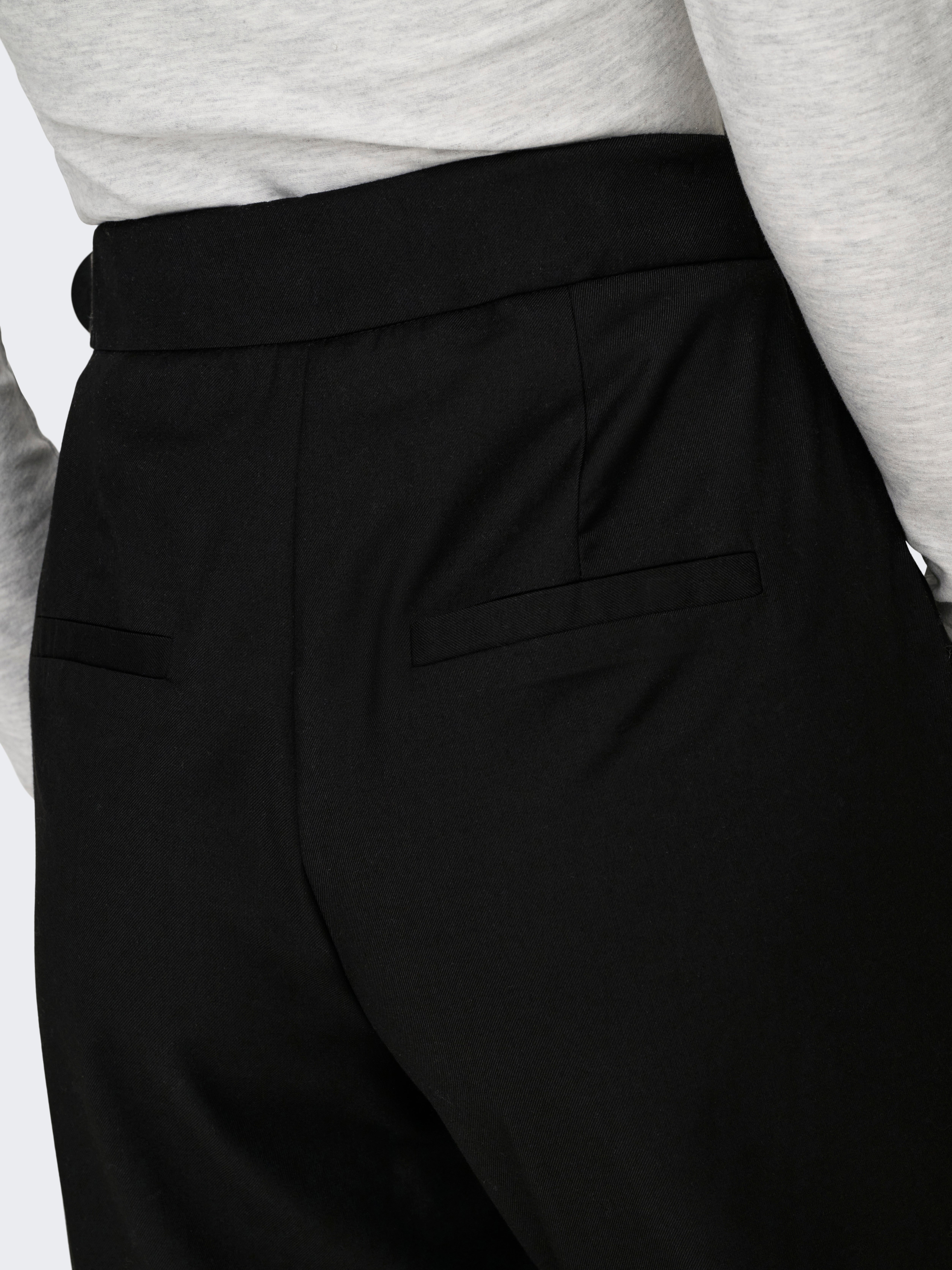 ONLFRANKIE Hohe Taille Gerade geschnitten Anzughose Black