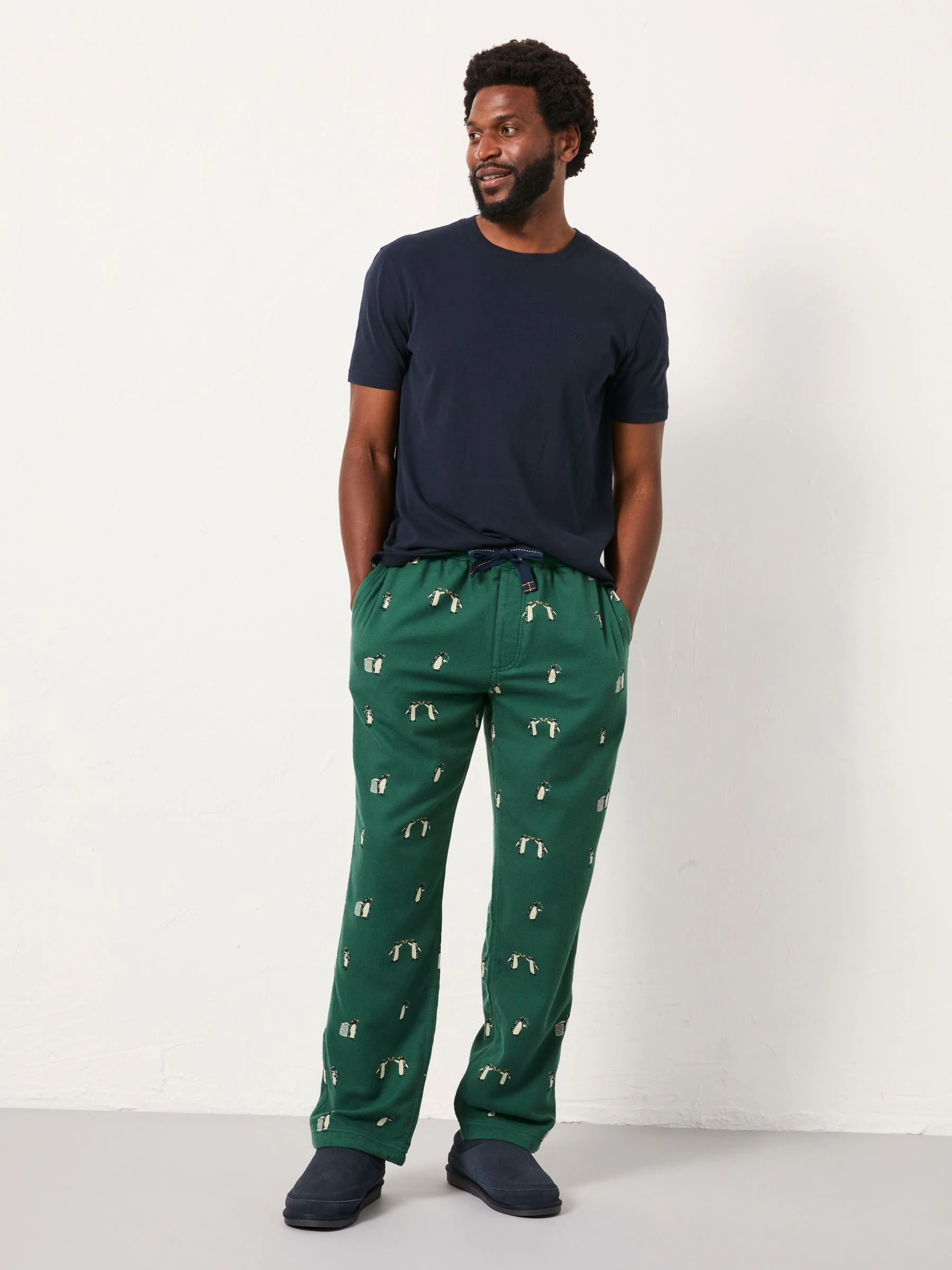 FatFace Penguin Print Pyjama Bottoms