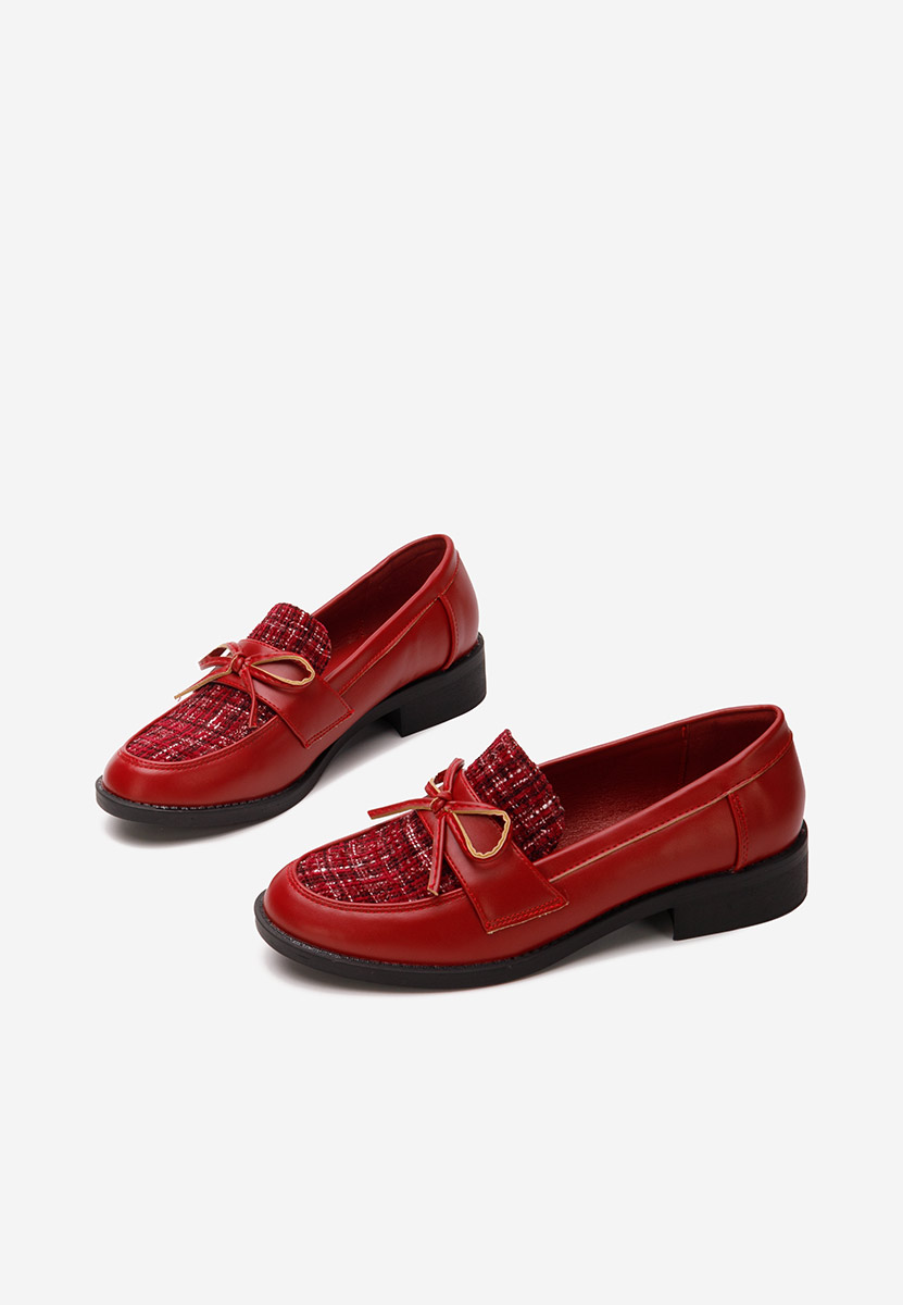 Mocassins femme bordeaux Aliera
