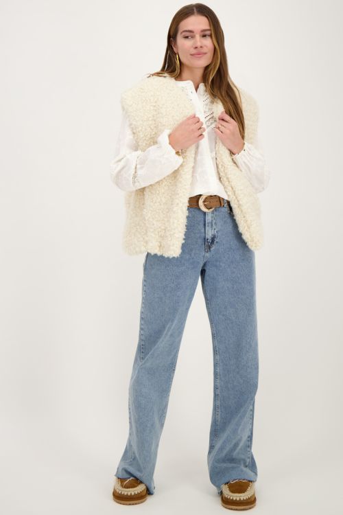 Beige gilet teddy
