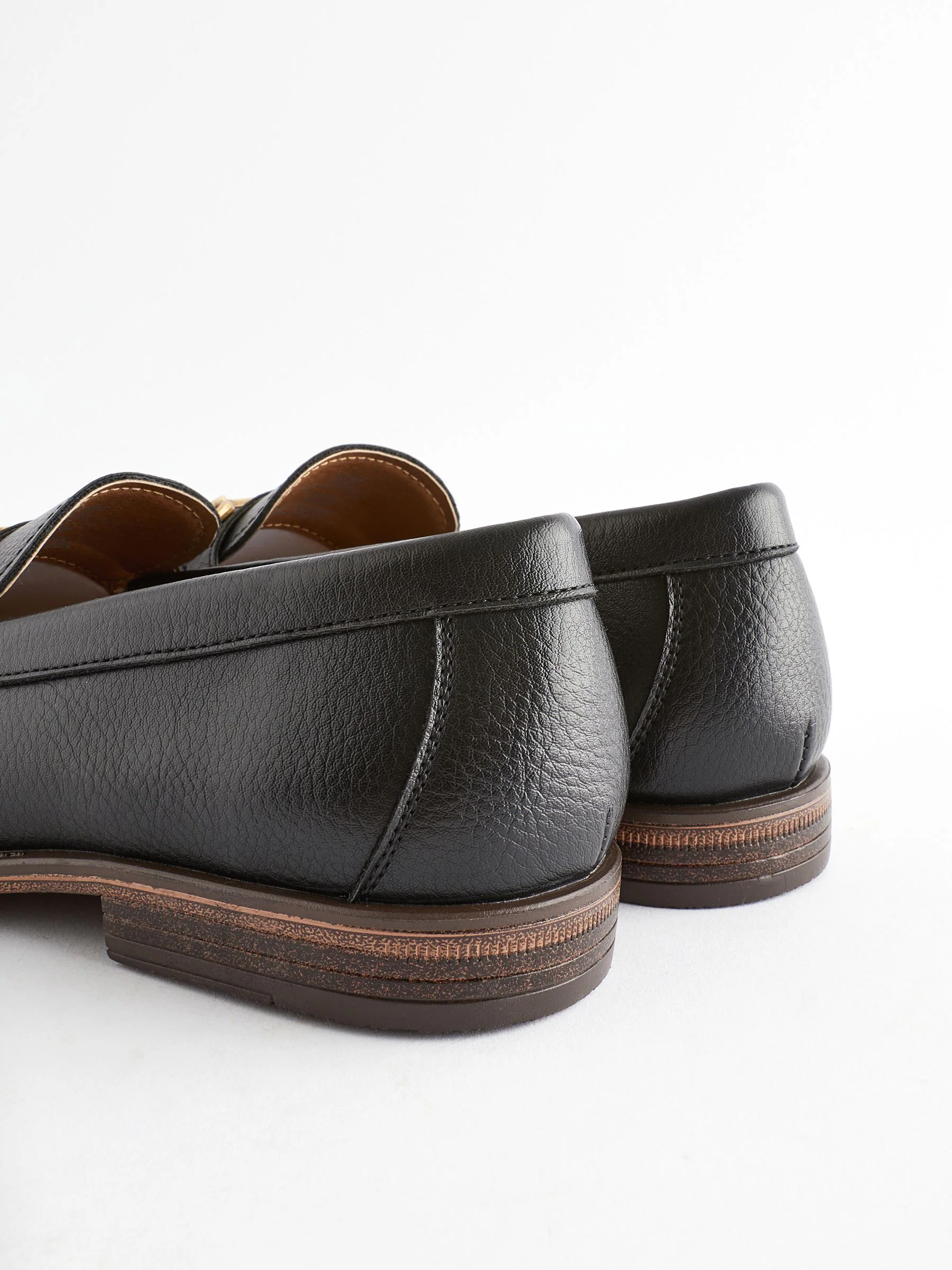 Zwart - Loafers met trens-bies